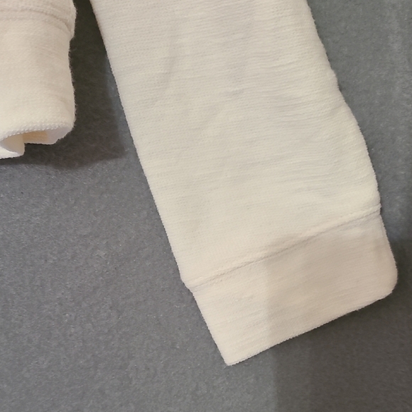 OLD NAVY Women's Cream Full Zip-Up Hoodie - Size Medium - Picture 8 of 12